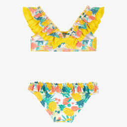 Tutto Piccolo-Girls Yellow Fruit Bikini | Childrensalon Outlet