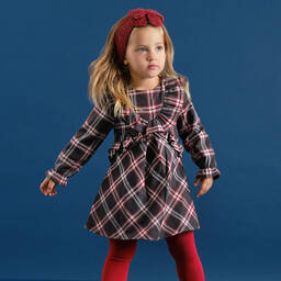 Tutto Piccolo-Комплект с серым платьем в клетку | Childrensalon Outlet