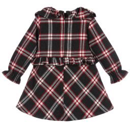 Tutto Piccolo-Комплект с серым платьем в клетку | Childrensalon Outlet