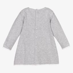 Tutto Piccolo-Grey Knitted Baby Dress Set | Childrensalon Outlet