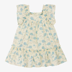 Tutto Piccolo-Little Girls Sunshine Whale Dress | Childrensalon Outlet