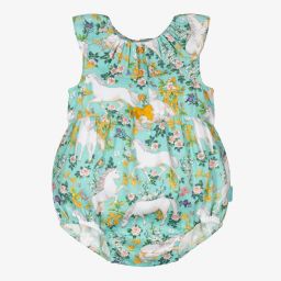 Tutto Piccolo-Mint Green Cotton Shortie | Childrensalon Outlet