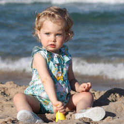 Tutto Piccolo-Mint Green Cotton Shortie | Childrensalon Outlet