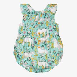 Tutto Piccolo-Mint Green Cotton Shortie | Childrensalon Outlet