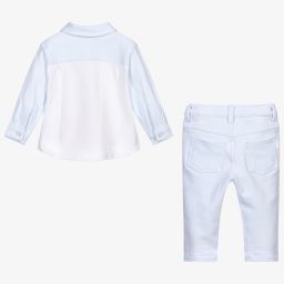 Tutto Piccolo-Голубой комплект c брюками | Childrensalon Outlet