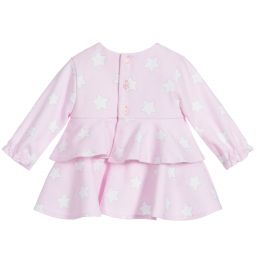 Tutto Piccolo-Розовый комплект с платьем из хлопкового джерси | Childrensalon Outlet