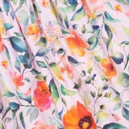 Tutto Piccolo-Розовое хлопковое платье в цветочек | Childrensalon Outlet