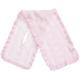 Tutto Piccolo-سكارف وقبعة مزيج قطن وصوف محبوك لون زهري | Childrensalon Outlet