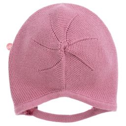 Tutto Piccolo-Pink Knitted Bonnet | Childrensalon Outlet