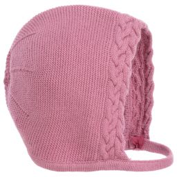 Tutto Piccolo-Pink Knitted Bonnet | Childrensalon Outlet