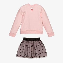 Tutto Piccolo-Pink Unicorn Skirt Set | Childrensalon Outlet