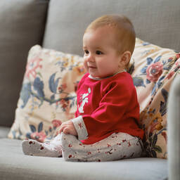 Tutto Piccolo-بيبي غرو قطن لون أحمر للأطفال | Childrensalon Outlet