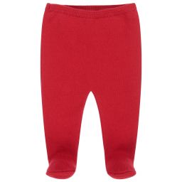 Tutto Piccolo-Red Knit Baby Trousers | Childrensalon Outlet