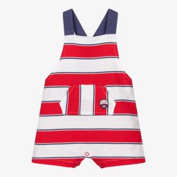 Tutto Piccolo-تبّان دانغريز أطفال ولادي قطن جيرسي مقلم لون أحمر وأبيض | Childrensalon Outlet