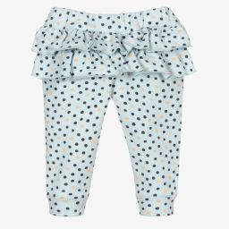 Tutto Piccolo-Sea Green Cotton Baby Trousers | Childrensalon Outlet