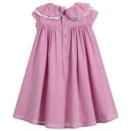 Tutto Piccolo-فستان قطن منقط لون زهري | Childrensalon Outlet