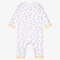 Tutto Piccolo-White Cotton Jersey Romper | Childrensalon Outlet