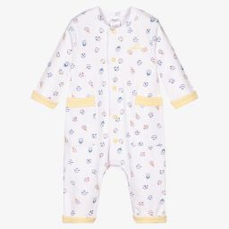 Tutto Piccolo-White Cotton Jersey Romper | Childrensalon Outlet