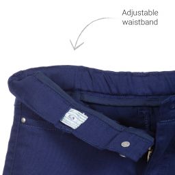Tutto Piccolo-White & Navy Blue Shorts Set | Childrensalon Outlet