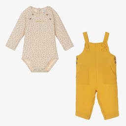 Tutto Piccolo-Боди и желтый полукомбинезон для малышей | Childrensalon Outlet