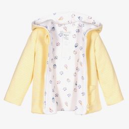 Tutto Piccolo-Yellow Cotton Pram Coat  | Childrensalon Outlet