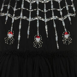 Tutu du Monde-Черное платье с юбкой-пачкой и паутиной | Childrensalon Outlet