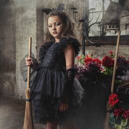 Tutu du Monde-Girls Black Tulle Bat Dress | Childrensalon Outlet