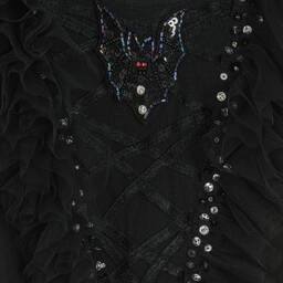 Tutu du Monde-Girls Black Tulle Bat Dress | Childrensalon Outlet