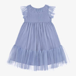 Tutu du Monde-Girls Cornflower Tulle Party Dress | Childrensalon Outlet
