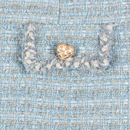 Tutu du Monde-Girls Glittering Blue Tweed Skirt | Childrensalon Outlet