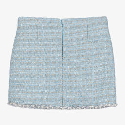 Tutu du Monde-Girls Glittering Blue Tweed Skirt | Childrensalon Outlet