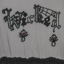 Tutu du Monde-Girls Grey & Black Tulle 'Wednesday' Dress | Childrensalon Outlet