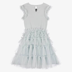 Tutu du Monde-Girls Ice Blue Tulle Gown | Childrensalon Outlet