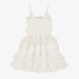 Tutu du Monde-فستان عاجي من التول المزهر للبنات | Childrensalon Outlet