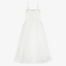 Tutu du Monde-Girls Ivory Tulle Sequin Dress  | Childrensalon Outlet