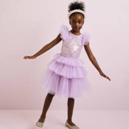Tutu du Monde-Girls Lavender Sequined Tulle Gown | Childrensalon Outlet