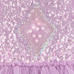 Tutu du Monde-Girls Lilac Sequin Tulle Dress | Childrensalon Outlet