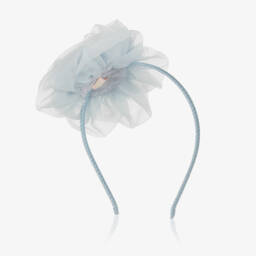 Tutu du Monde-طوق شعر أزرق مزين بالزهور للبنات | Childrensalon Outlet