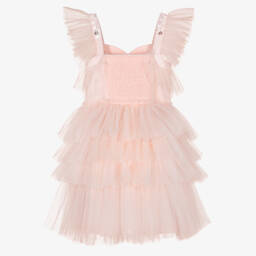 Tutu du Monde-فستان فاخر من التول الوردي الفاتح للبنات | Childrensalon Outlet