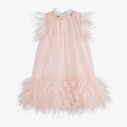 Tutu du Monde-Girls Pale Pink Tulle Dress | Childrensalon Outlet