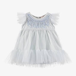 Tutu du Monde-Girls Pastel Tulle Beaded Gown | Childrensalon Outlet