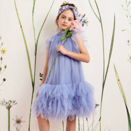 Tutu du Monde-Girls Periwinkle Sparkle Tulle Gown | Childrensalon Outlet