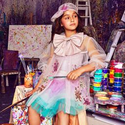 Tutu du Monde-Girls Pink & Blue Tulle Tutu Skirt | Childrensalon Outlet