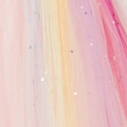 Tutu du Monde-Girls Pink Rainbow Tulle Trolls Dress | Childrensalon Outlet