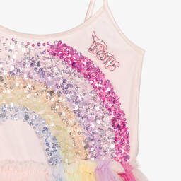 Tutu du Monde-Girls Pink Rainbow Tulle Trolls Dress | Childrensalon Outlet