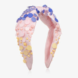 Tutu du Monde-Girls Pink Sequin & Bead Hairband | Childrensalon Outlet