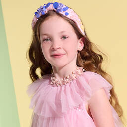Tutu du Monde-Girls Pink Sequin & Bead Hairband | Childrensalon Outlet