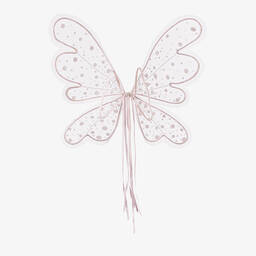 Tutu du Monde-أجنحة جنية تول مزين بترتر لون زهري فاتح للبنات | Childrensalon Outlet