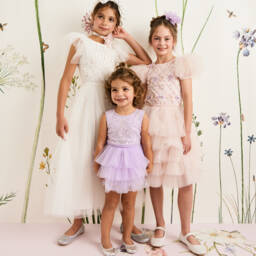 Tutu du Monde-Girls Pink Sequined Tulle Gown | Childrensalon Outlet