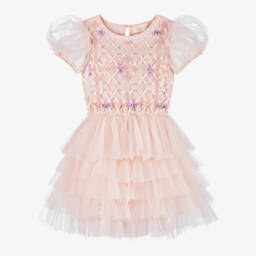 Tutu du Monde-Girls Pink Sequined Tulle Gown | Childrensalon Outlet